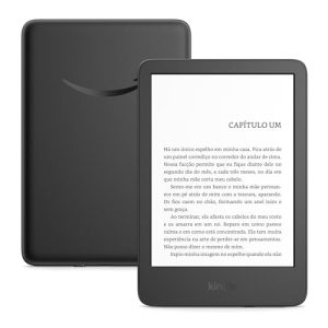 Kindle 16 GB (Última geração) - Leve e compacto, com tela antirreflexo, trocas de página mais rápidas, luz frontal ajustável e bateria de longa duração - Cor Preta